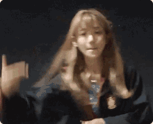 Blonde Hair Girl Gun To Head Action GIF
