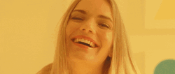 Blonde Hair Lady Haha No  GIF