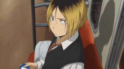 Blonde Hair Man In Black Vest And Red Seat GIF