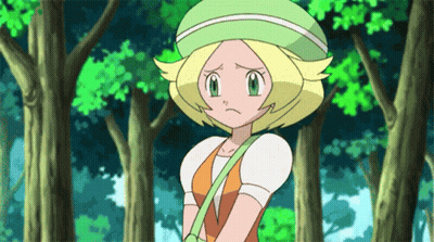 Blonde Haired Girl With Green Eyes In Forest GIF