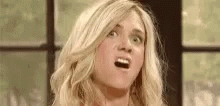 Blonde Kristen Wiig SNL GIF