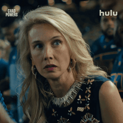 Blonde Man In Blue Jersey Saying Chad Powers GIF