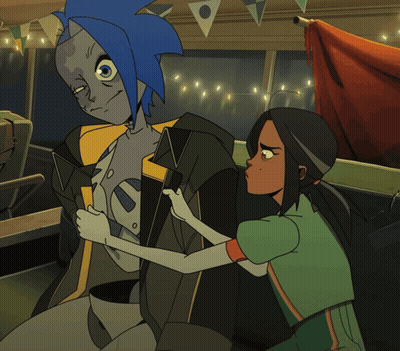 Blonde Man In Knight Armor Looking At Camera GIF
