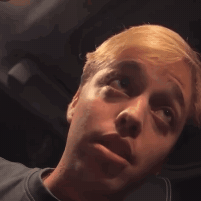 Blonde Man Looking At Camera GIF