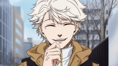 Blonde Man Smiling Holding Cell Phone GIF
