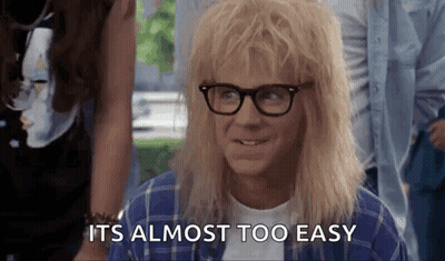 Blonde Man With Glasses, Plaid Shirt, And Wig GIF