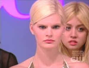 Blonde Model Creepy Blank Stare GIF