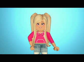 Blonde Roblox Girl Waving GIF | GIFDB.com