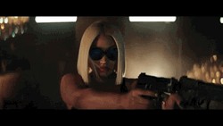 Blonde Short Hair Woman Shooter GIF