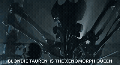 Blonde Tauren As Alien Queen GIF