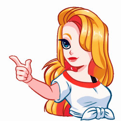 Blonde Woman Bang Bang GIF
