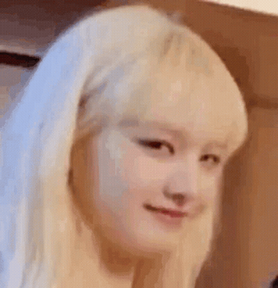 Blonde Woman Close Up GIF