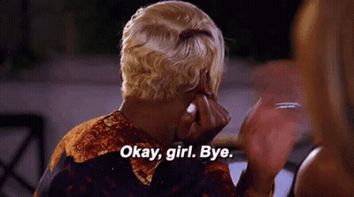 Blonde Woman Crying Says Okay Girl Bye GIF