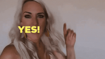 Blonde Woman Giving Thumbs Up GIF
