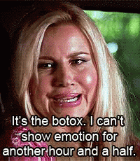 Blonde Woman In Car Says It's The Botox GIF
