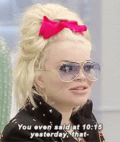 Blonde Woman In Pink Headband Sunglasses GIF
