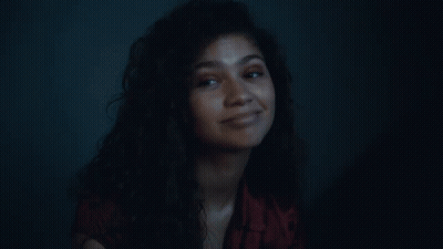 Blonde Woman In Shirt Saying At GIF