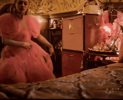 Blonde Woman In White Hat Saying You're White GIF