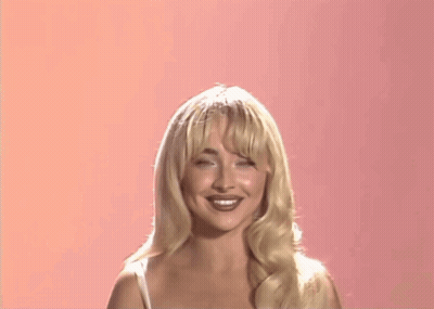 Blonde Woman In Yellow Shirt Clapping GIF