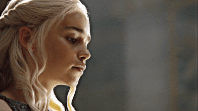 Blonde Woman Looking At Camera GIF