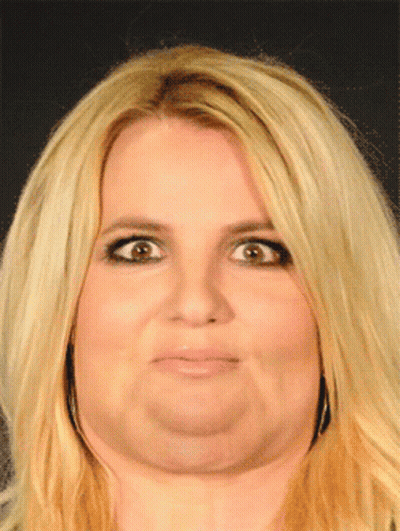 Blonde Woman Making A Face GIF