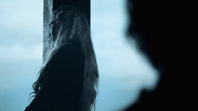 Blonde Woman Next To Man GIF
