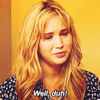 Blonde Woman Saying Well Duh GIF