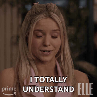 Blonde Woman Says I Totally Understand In Prime Ad GIF