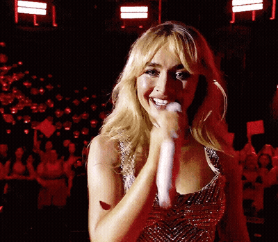 Blonde Woman Smiling Close Up GIF