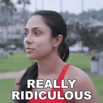Blonde Woman Smiling It's Ridiculous GIF