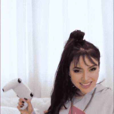 Blonde Woman Smiling Wide Open GIF