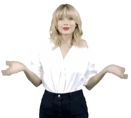Blonde Woman Spreading Arms Sticker