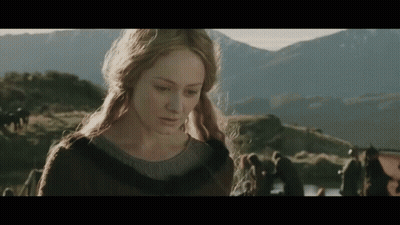 Blonde Woman Standing In Field GIF