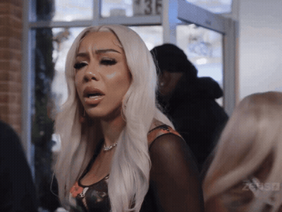 Blonde Woman Standing In Front Of Window 135 GIF