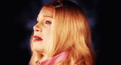 Blonde Woman Surprised Close Up GIF