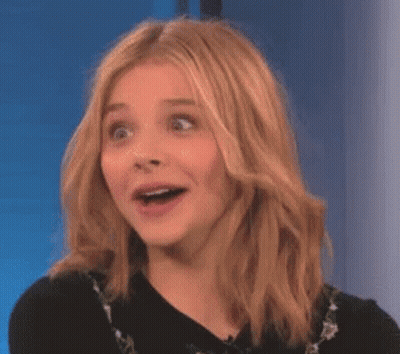 Blonde Woman Surprised Face GIF