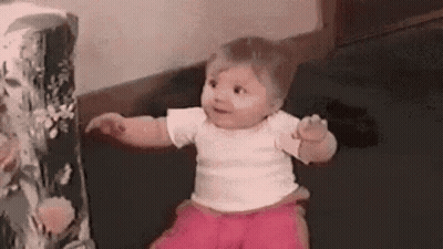 Blonde Woman Surprised Face GIF