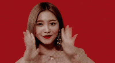 Blonde Woman Waving Hands In Air GIF
