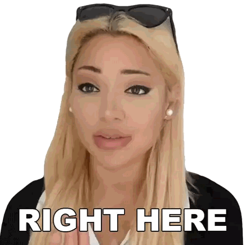 Blonde Woman Wearing Sunglasses And Pearl Earrings Sticker