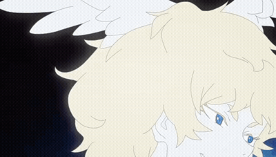 Blonde Woman With Wings GIF