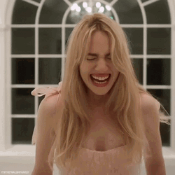 Blonde Woman Yelling GIF