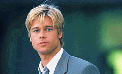 Blonde Young Brad Pitt GIF