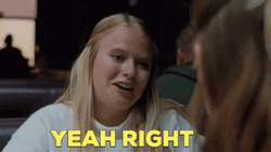 Blondie Girl Yeah Right GIF