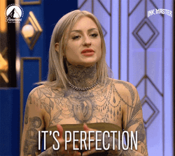 Blondie Tattooed Girl It's Perfection GIF