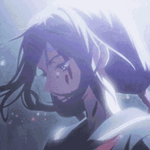 Blood C Sad Kisaragi & Thinking GIF
