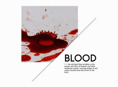 Blood Drop Poster GIF