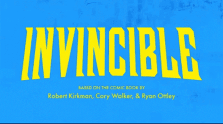 Blood Splatter On Title Invincible GIF