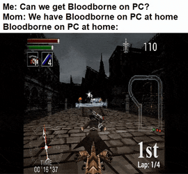 Bloodborne Budget Version GIF