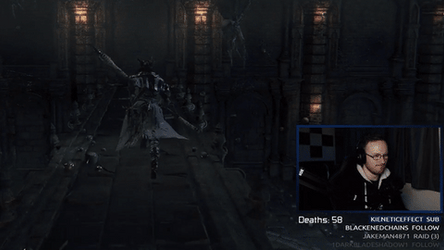 Bloodborne Watching Game Play GIF
