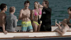 Bloodline Danny Rayburn Drinking With Other People GIF